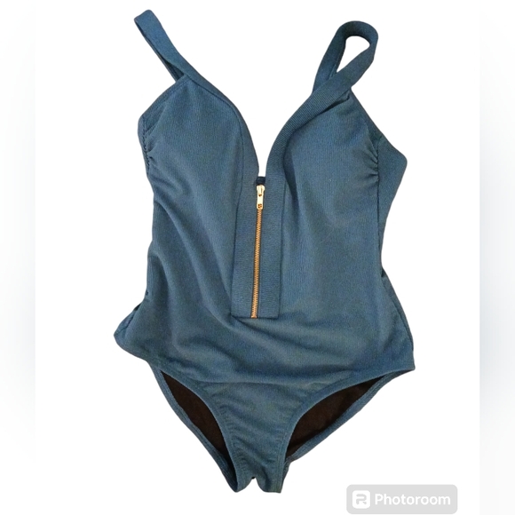KONA SOL one piece swimsuit. Womens. Size Medium. Color Blue. - Picture 1 of 8